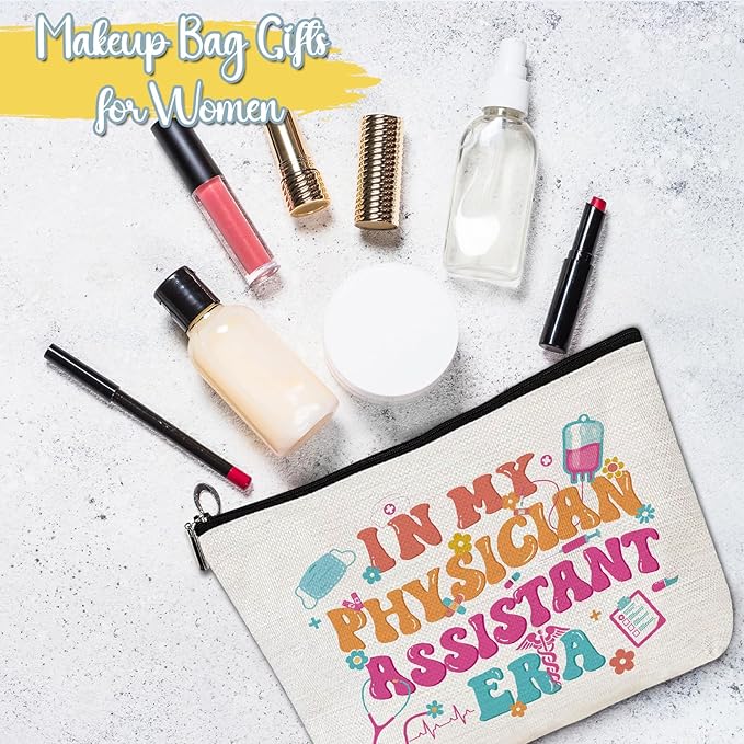 Physician Assistant Gifts for Women - PA School Gifts for Graduation, PA Week Appreciation Thank You Gifts for Physician Assistant, Medical Student Travel Makeup Bag Birthday Christmas Gift
