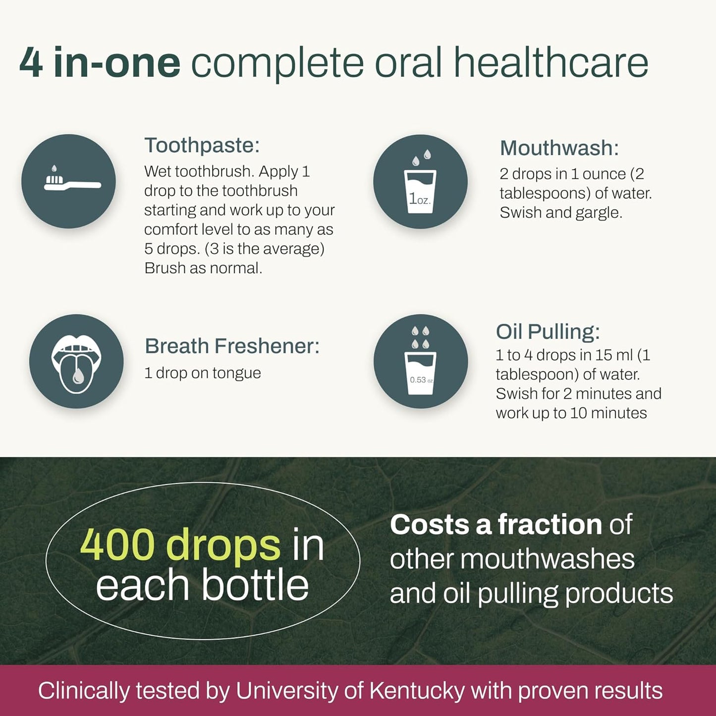 OraMD Original Tooth Oil for Oil Pulling - Healthy Gums, Fresh Breath & Sensitive Teeth Relief - Natural Alternative to Mouthwash (1-Pack)