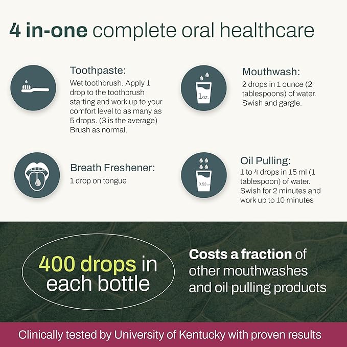 OraMD 4-in-1 Extra Strength Tooth Oil - Clinically Tested Gum Disease Treatment, Gingivitis Treatment and Sensitive Teeth and Gums - All-Natural (1 Pack)
