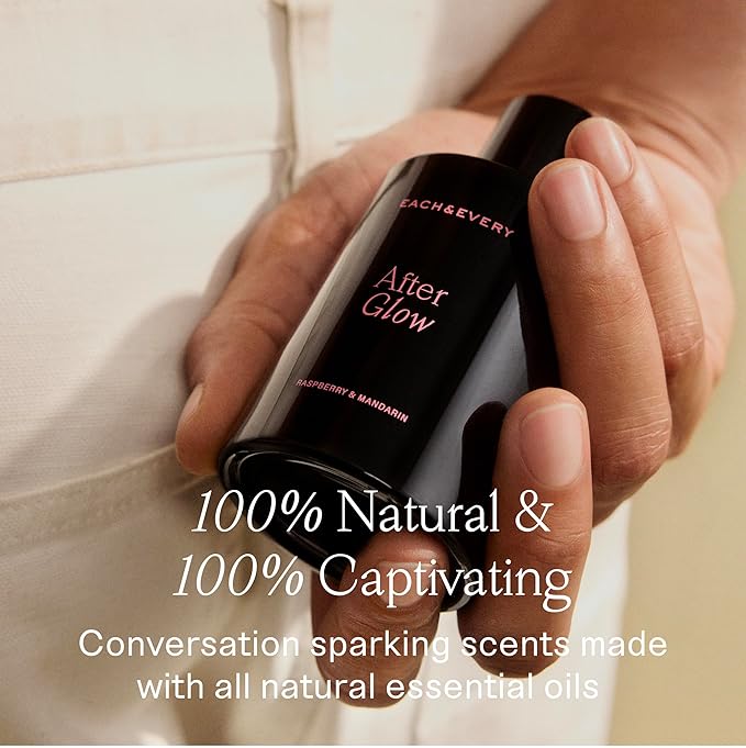 Each & Every Hair and Body Mist for Women and Men - 100% Natural Fragrance Body Spray for Women - Vegan & Cruelty-Free - After Glow Scent (Raspberry & Mandarin)