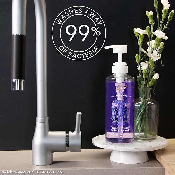 Safeguard Liquid Hand Soap, Micellar Deep Cleansing, Washes Away 99% Bacteria, Made with Natural Moisturizers, Enriched with Skin Conditioners, Coconut & Lavender Scent Twin Pack, 15.5 oz (Pack of 2)