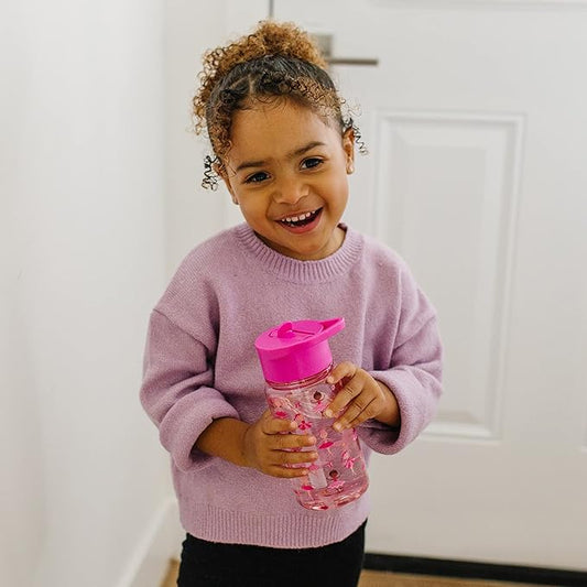 Wildkin Kids 16 Oz Water Bottle – BPA-Free Tritan, Leak-Proof Lid, Durable & Easy to Clean - Ballerina