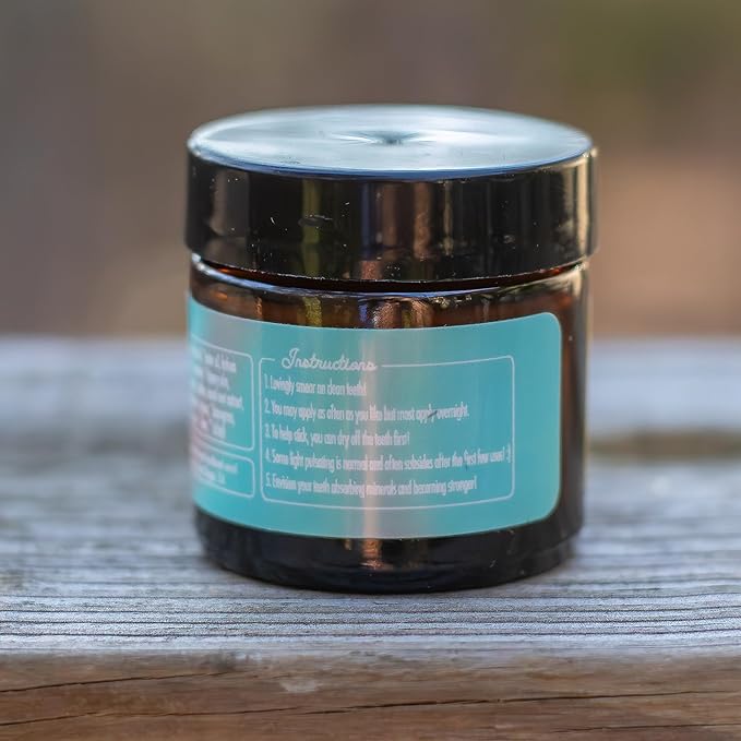 Bliss Energetics Remineralizing Tooth Puddy | Fluoride-Free with Hydroxyapatite | Remineralization | All Natural Ingredients & Preservative Free | Mineral-Rich Spot Treatment 1oz