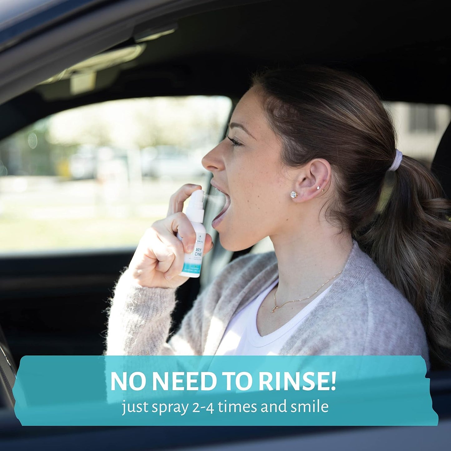 Natural Dry Mouth Moisturizing Spray | Dry Gone Throat Moisturizer | Relief from Cotton Mouth with Herbal Extracts (2 Fl Oz (Pack of 2))