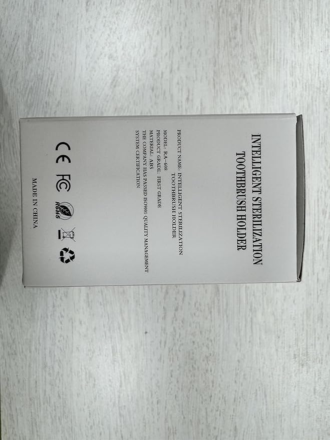 Toothbrush Holder for Bathrooms, Timer Function & 5 Toothbrush Slots Rechargeable Cordless Wall-Mounted Toothbrush Holder with Drying Functions, No Drilling(Black)