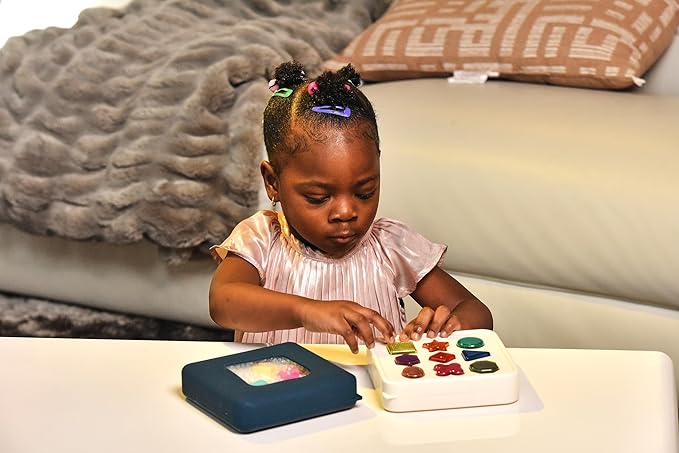 Senstory Play for Kids 3+ | Interactive Matching Busy Board| Shape, Color, Texture Learning | Montessori Educational Toy for Toddlers & kids | Autism Spectrum Toy for Sensory Development | Fidget toy.