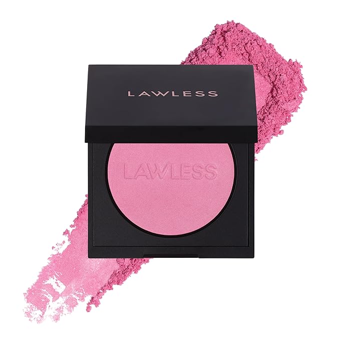 LAWLESS Women's Make Me Blush Talc Free Velvet Blush, Daisy Pink, 0.18 Ounce