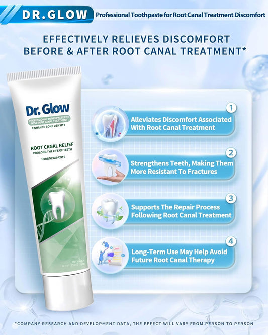 Toothpaste Repair Root Canal Discomforts, Avoid Root Canal Therapy Tooth Repair Hydroxyapatite Toothpaste, Teeth Care Sensitive Toothpaste for Adults Remineralizing Toothpaste Fluoride Free