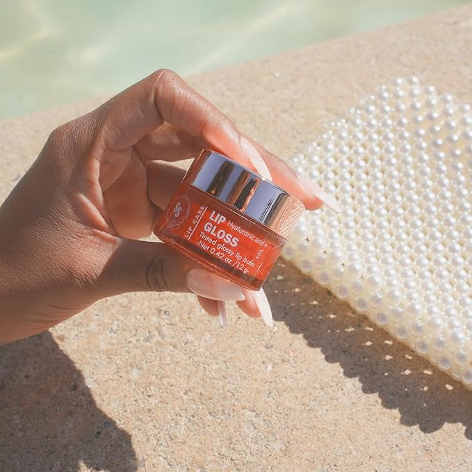 All natural lip balm - for dry, chapped, sensitive lips | with grassfed tallow, Castor oil, CoQ10, Hyaluronic Acid and Silk - Ultra Moisturizing, Conditioning, Organic (0.4 fl oz/12 mL) (Baby Pink)