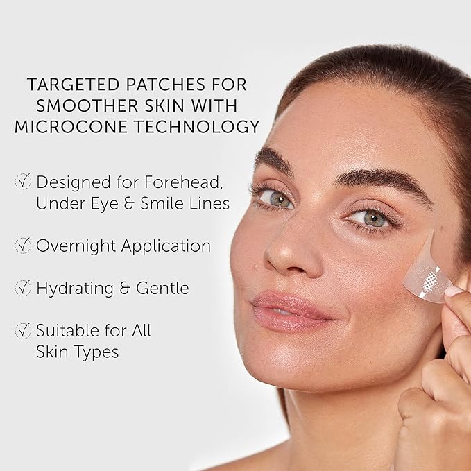 111SKIN Wrinkle Erasing Retinol Patches, Non-Invasive Forehead Wrinkle Patches for Under Eye & Smile Line Set with Vitamin C, Peptides & Microcone Technology, Suitable for All Skin Types, 3 x 1.23 oz