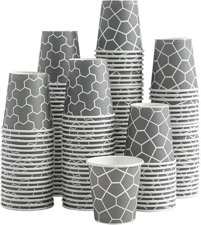 600 Pack 3 oz Paper Cups, Small Bathroom Cups Disposable Mouthwash Cups, Mini Paper Cups for Bathroom, Party, Picnic, Travel and Event