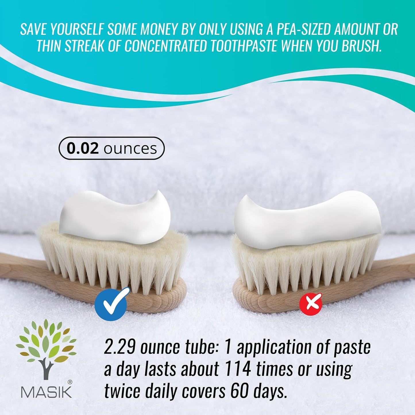 Masik Lemon Grass Natural Toothpaste is formulated for Sensitive Teeth. SLS-Free and Non-Fluoride with Dead Sea Salt to Gently Clean and Whiten Your Smile While Refreshing Your Breath - Pack of 3