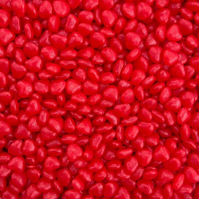 Cinnamon Imperial Hearts | 3 Pound Bag | Hot Cinnamon Candy Bulk | Heart Shaped Candy Bits for Baking, Decorating, Gifting, and Snacking | Retro Candies