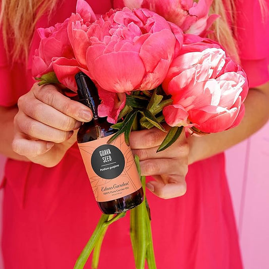 Edens Garden Guava Seed Carrier Oil- 100% Pure Premium Cold Pressed & Hexane Free, Natural Moisturizer for Face, Skin, Body, Hair & Nails, Beauty, Anti-Aging, Diluting Essential Oils 118 ml (4 fl oz)