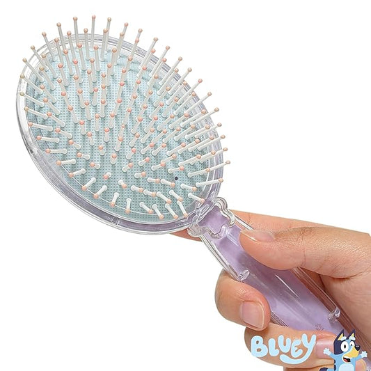 LUV HER Licenced Bluey Kids’ Detangling Confetti Hair Brush – Fun Bluey & Bingo Design, Gentle on Wet & Dry Hair, Ideal for Kids Ages 3+, Makes Hair Care Fun and Easy