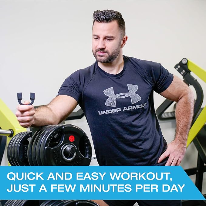 Jawline Exerciser by Tilcare - Jaw Exerciser for Men and Women that helps to workout your Jaw, Neck and tone your face with exercise - Face Slimmer that will chisel your Jawline - Elite Level 70lb