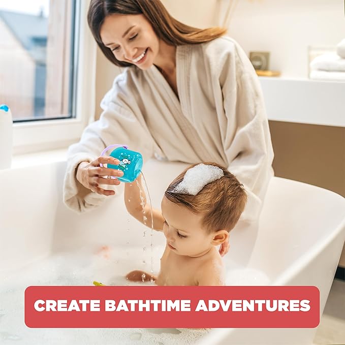 Disney Frozen Bath Toys - 11 pc Bath Value Set, Bath Toys, Finger Puppets, Rinse Cups, Foam Pump, Bath squirters