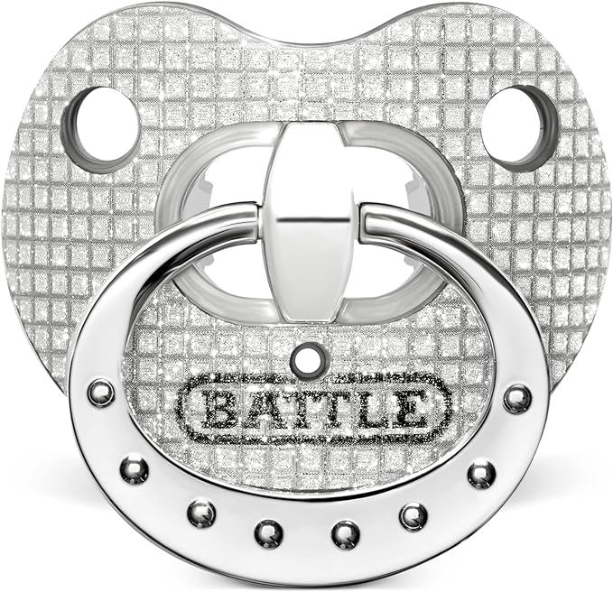 Battle Sports Binky Oxygen Football Mouthguard - Detachable Strap, Maximum Breathability, Works with Braces & No Boiling Required