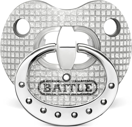 Battle Sports Binky Oxygen Football Mouthguard - Detachable Strap, Maximum Breathability, Works with Braces & No Boiling Required