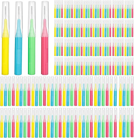 RAZOKO Interdental Brush, Toothpick Flossing Head,Easy Use Tooth Cleaning Tool (176 Count)(2mm/2.3mm/2.5mm/3mm)