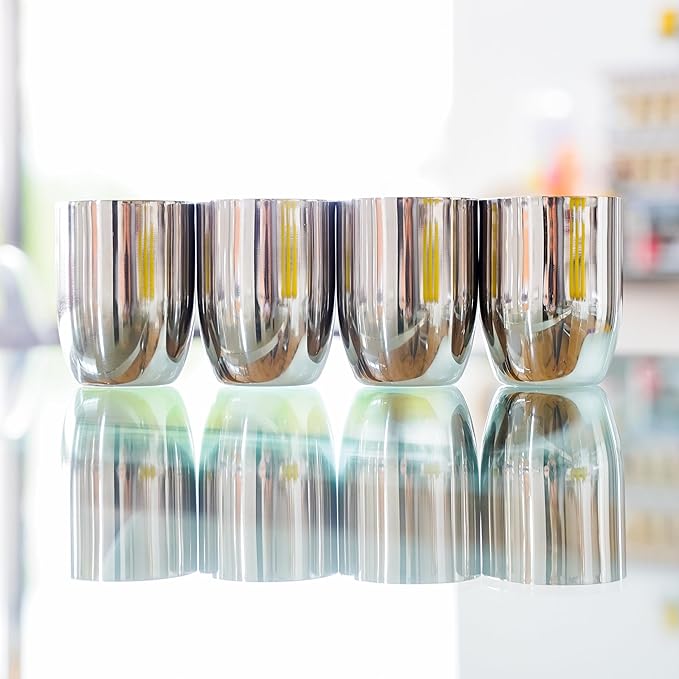 Ahimsa Stainless Steel Kids Cup, Pediatrician Designed, Premium Polished Toddler Cups for Open Cup Training, 8oz, 100% BPA Free & Dishwasher Safe, Single Classic Silver