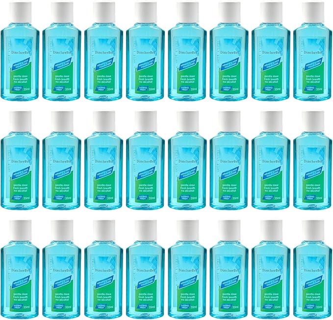 Mouthwash Travel Size, Portable Original Mint Mini Mouthwash Bulk, 35ml/1.2oz (24Pack, Mint)