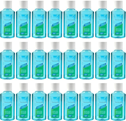 Mouthwash Travel Size, Portable Original Mint Mini Mouthwash Bulk, 35ml/1.2oz (24Pack, Mint)