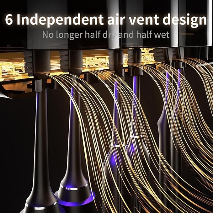 Wall Mounted Toothbrush Holders, Automatic Toothpaste Dispenser, 3 Cup Rechargeable Electric Toothbrush Holder with Smart Cleaning and Hot Air Drying,Bathroom Decor and Accessories (White)