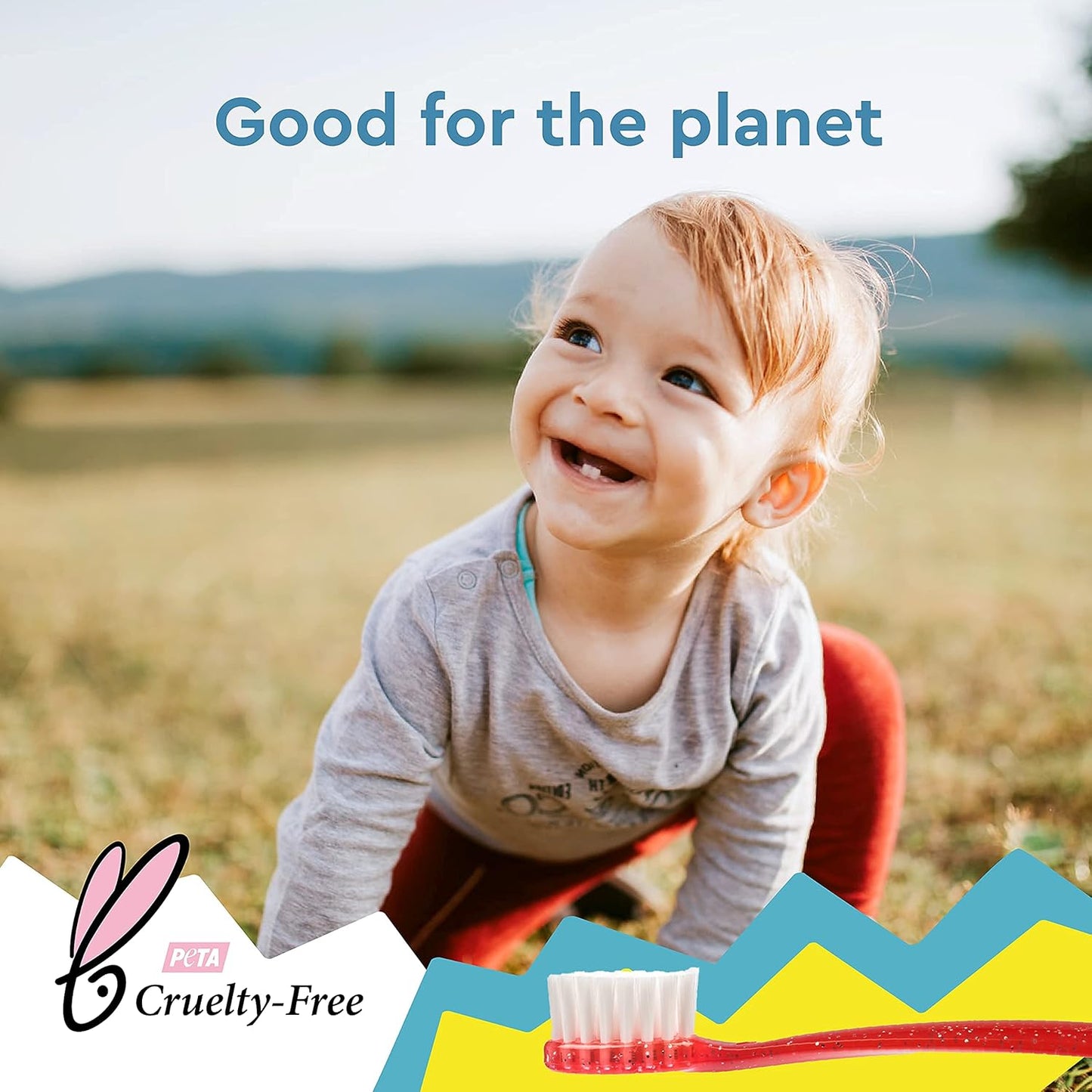 RADIUS Totz Toothbrush Extra Soft Brush BPA Free & ADA Accepted Designed for Delicate Teeth & Gums for Children 18 Months & Up - Magenta Sparkle - Pack of 1