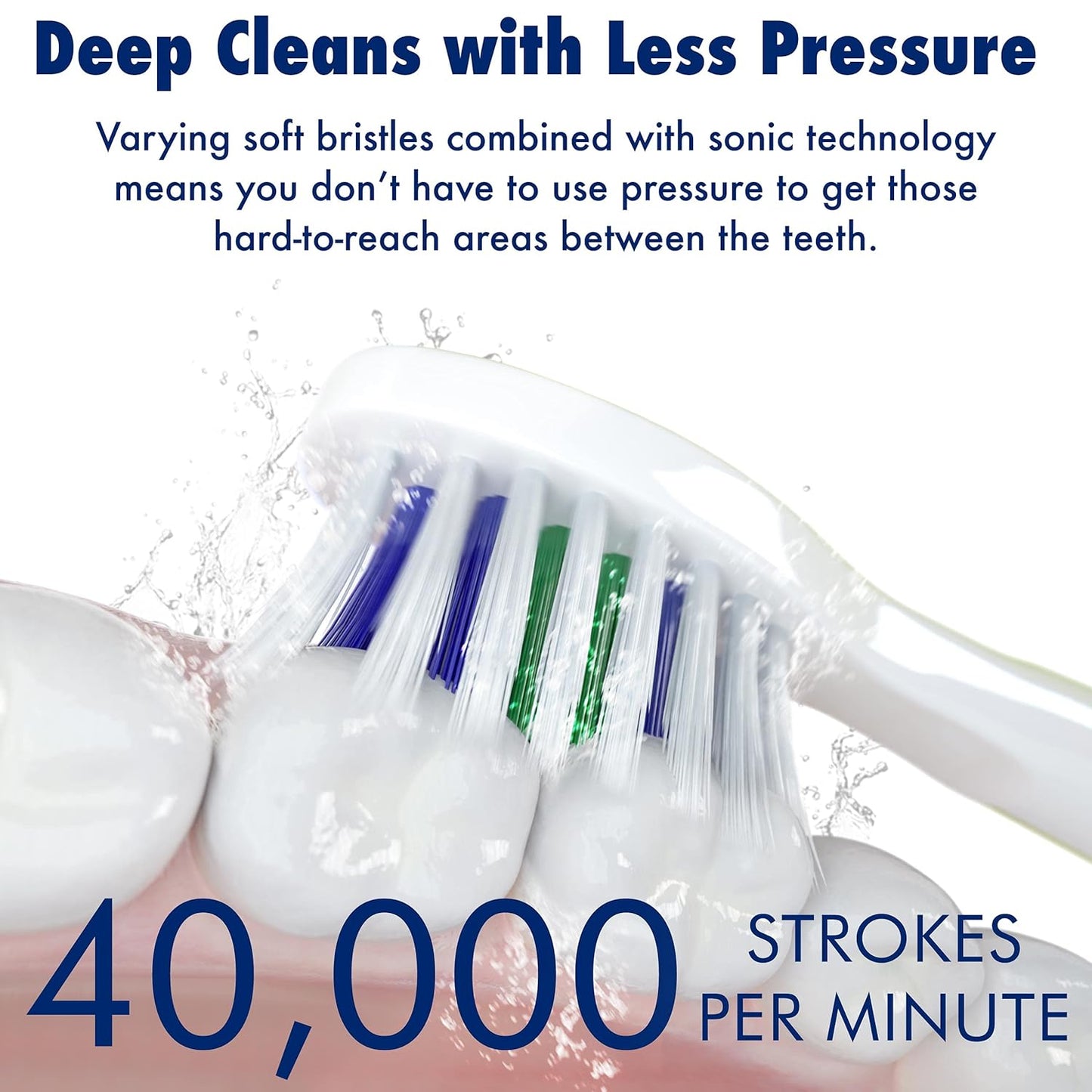 Sonic-FX Duo Rechargeable Electric Toothbrush Set - with 14 Brush Heads, 3 Modes, Smart Auto-Timer, Charging Dock Holder - Dual Handle Electric Tooth Brush for Adults & Kids, White