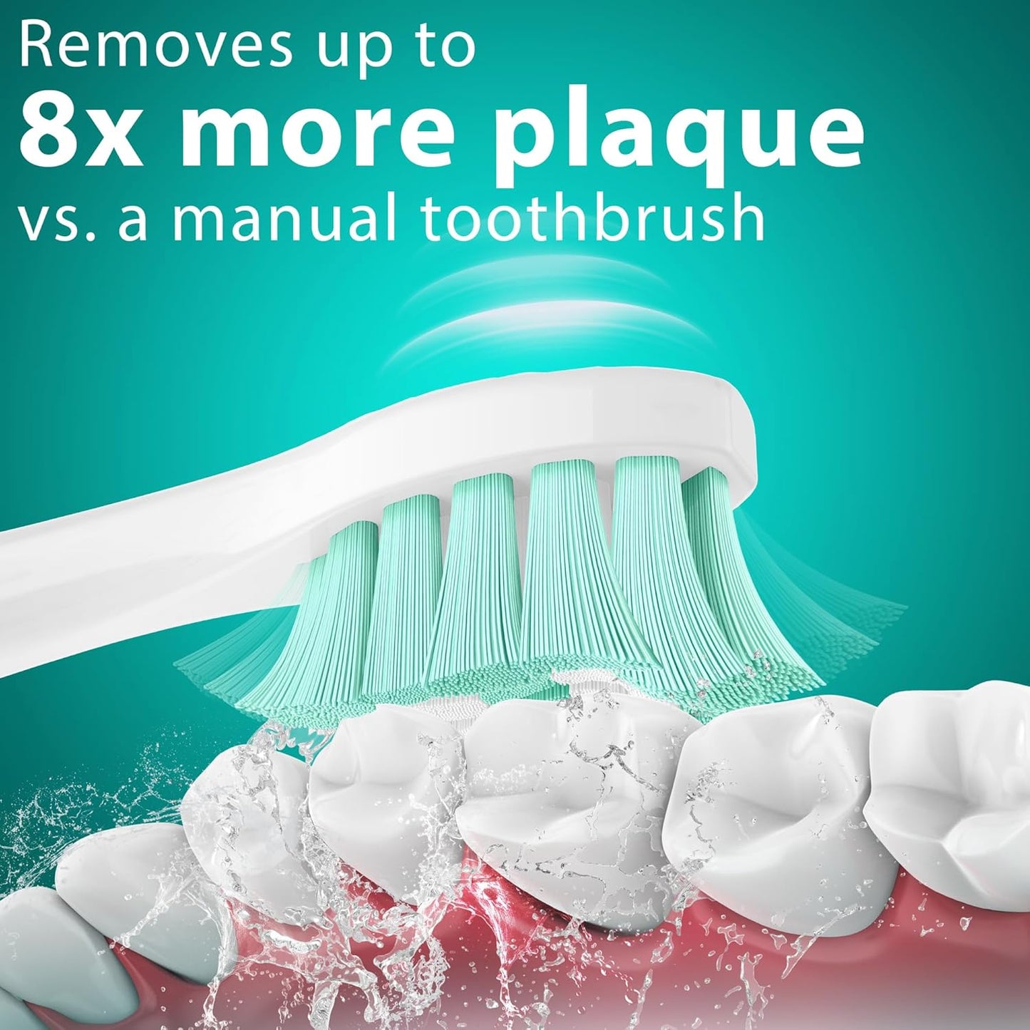 Toothbrush Heads for Philips Sonicare Replacement Heads, C2 Brush Head Compatible with Phillips Sonicare Click-on 4100 5100 6100 Electric Toothbrush, 10 Pack