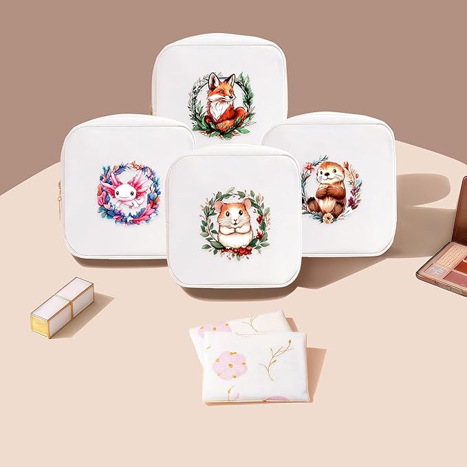 Hamster Mini Makeup Bag, Hamster Gift For Women Girls, Cute Portable Zipper Pouch Cosmetic Bag For Teen Girls Kids, Small Storage Bag For Sanitary Pad, Period napkin bag!