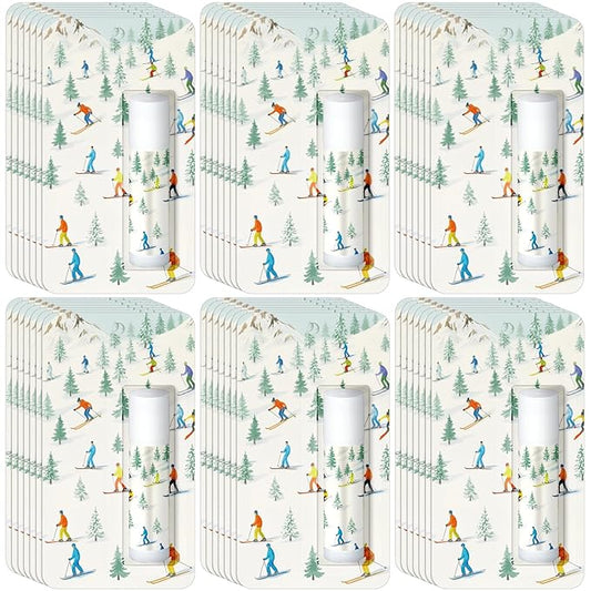 Loopeer 35 Pack Skiing Lip Balm Bulk Natural Moisturizing Lipstick Set Skiing Party Favors Sports Gift for Team Teen Adults Birthday Party Game Decorations Supplies