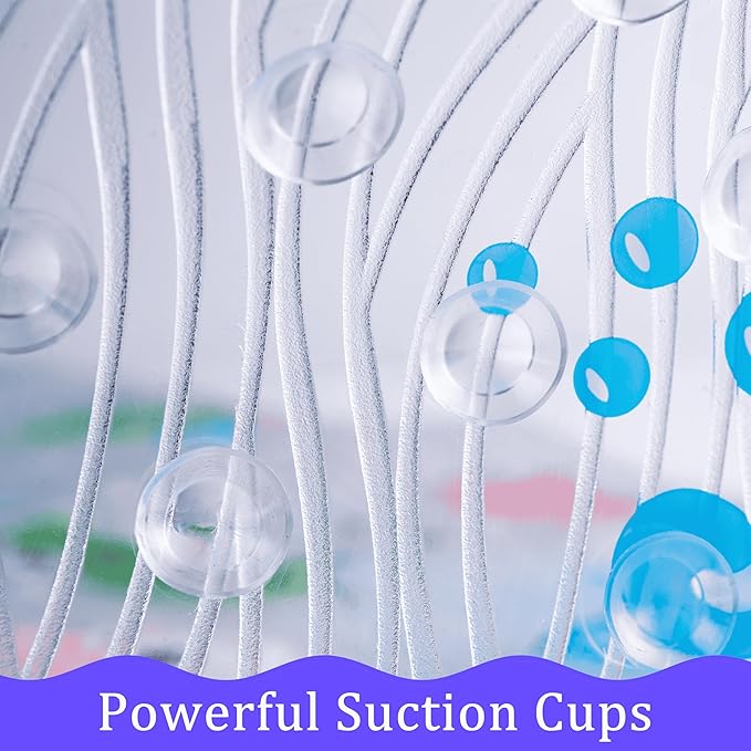 Bath Mats for Tub Kids,Baby Toddler - Large Cartoon Non-Slip Bathroom Bathtub Anti-Slip Shower Mats for Floor 35x15,Machine Washable XL Size Bathroom Mats (Zoo)