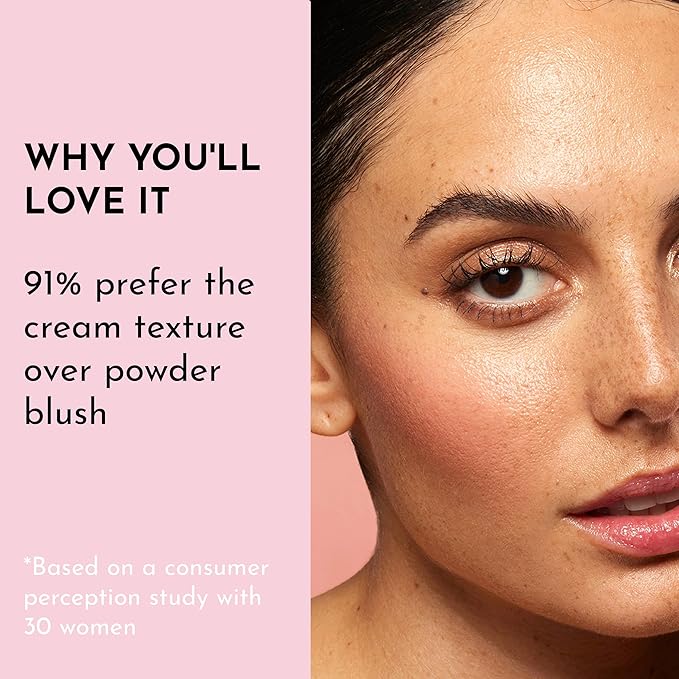 LAWLESS Pinch My Cheeks Soft-Blur Cream Blush - Angel - Premium Blush with Natural Ingredients to Re-Energize and Protect the Skin While Imparting a Soft, Cloudy Finish - 0.18 oz