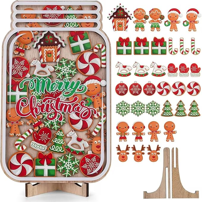 Flower Magnetic Reward Jar for Kids,Classroom Reward System,Reward jar Classroom,Behaviour Incentive System for Toddlers (Christmas)