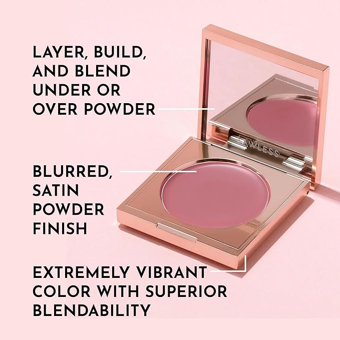 LAWLESS Women's Pinch My Cheeks Soft-Blur Cream Blush, Rosebud, Pink, 0.18 Ounce