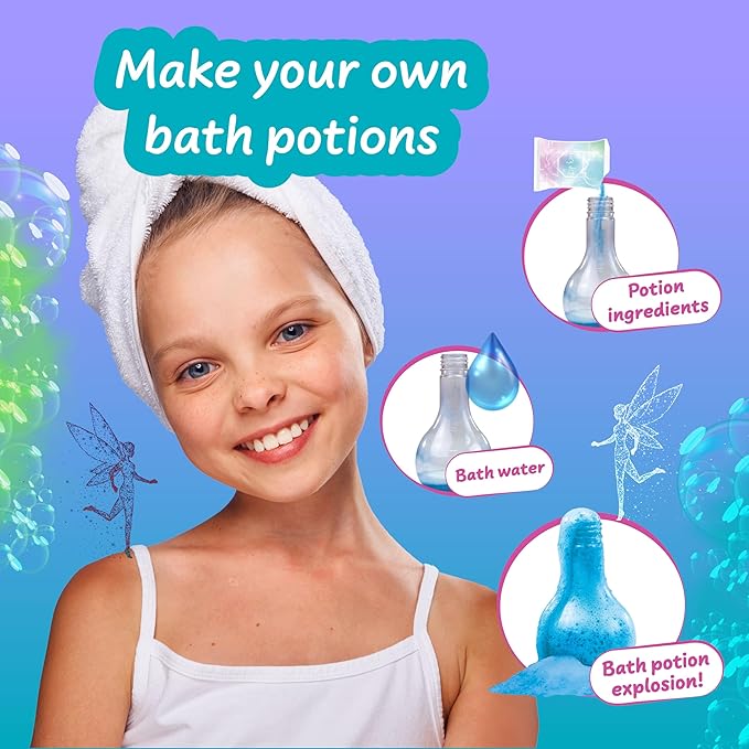 Science4you Bath Potions for Kids +6 – Potions Making Kit, Bath Bombs, Educational Science Kits: 3 Bath Experiments, Stem Toys, Cosmetic Gift Ideal to Birthday, Easter, Christmas for Girls Age 6 7 8+