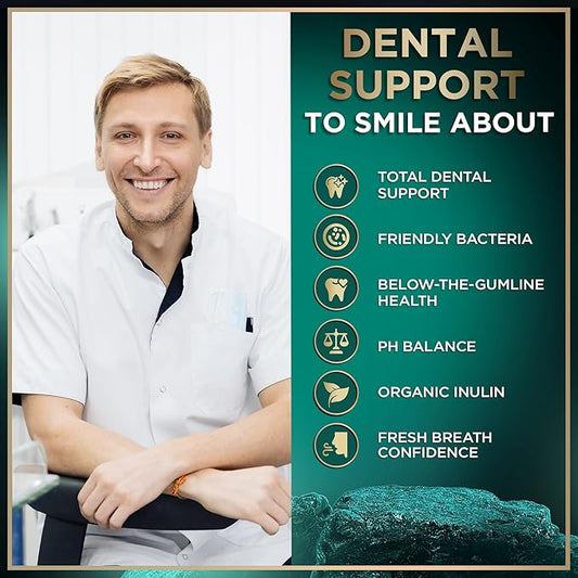 WILD FUEL Oral Probiotics for Teeth, Bad Breath, Gum Health - 3bn CFU K12 Lactobacillus Paracasei, Salivarius Dental Probiotic - Oral Probiotic Mints - 90 Fresh Breath Mint Dental Probiotics Tablets