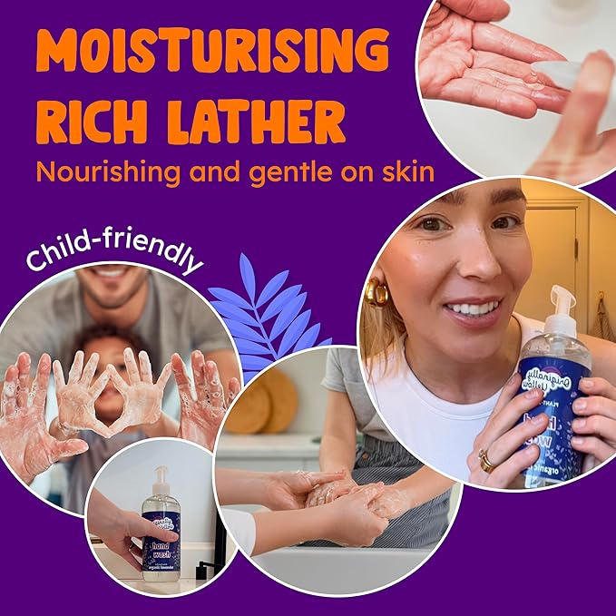 Originally Yellow Plant-Based Hand Soap All Natural Infused with Organic Lavender | Gentle Natural Hand Soap | Pet & Baby-Safe Soap, 16 Fl Oz (3-Pack)