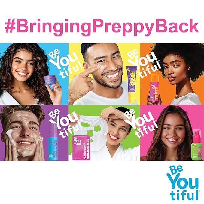 BeYoutiful Hydrating Face Mask Spa Set For Kids and Teens, Skin Care Facial Mask Set for All Skin Types and Ages, Boy and Girls, Box Includes 3 Masks