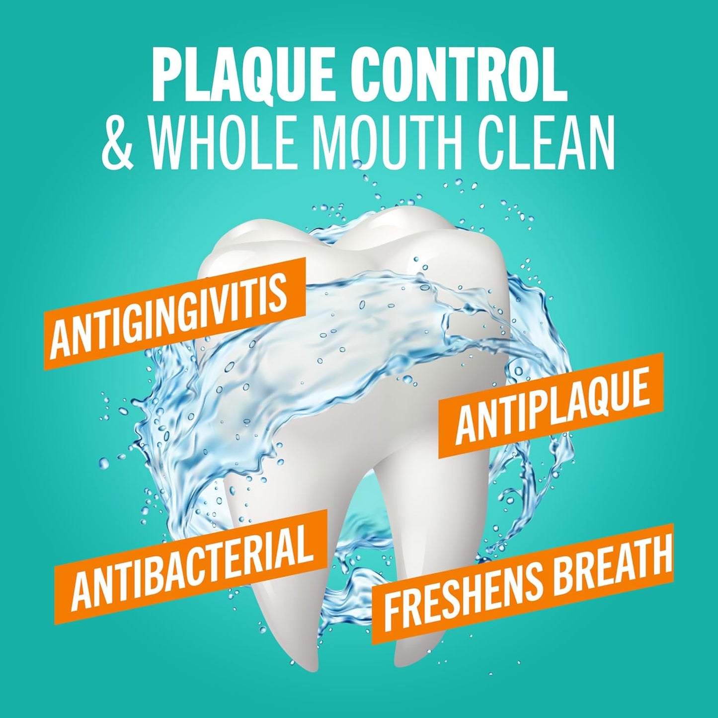 TheraBreath Plaque Control Pre-Brush Oral Rinse, Refreshing Mint Flavor, Antigingivitis and Antiplaque Rinse, Dentist Formulated, Alcohol Free, 16 Fl Oz (Pack of 2)