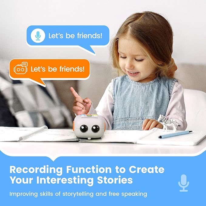 TaleBot Basic Robot Toy for Kids Ages 3-5, Screen-Free STEM Toys for Kids Learn to Code, Interective Learning Toys for Toddlers, Homeschool&Classrrom Pre-K, Best Gift for Boys and Girls