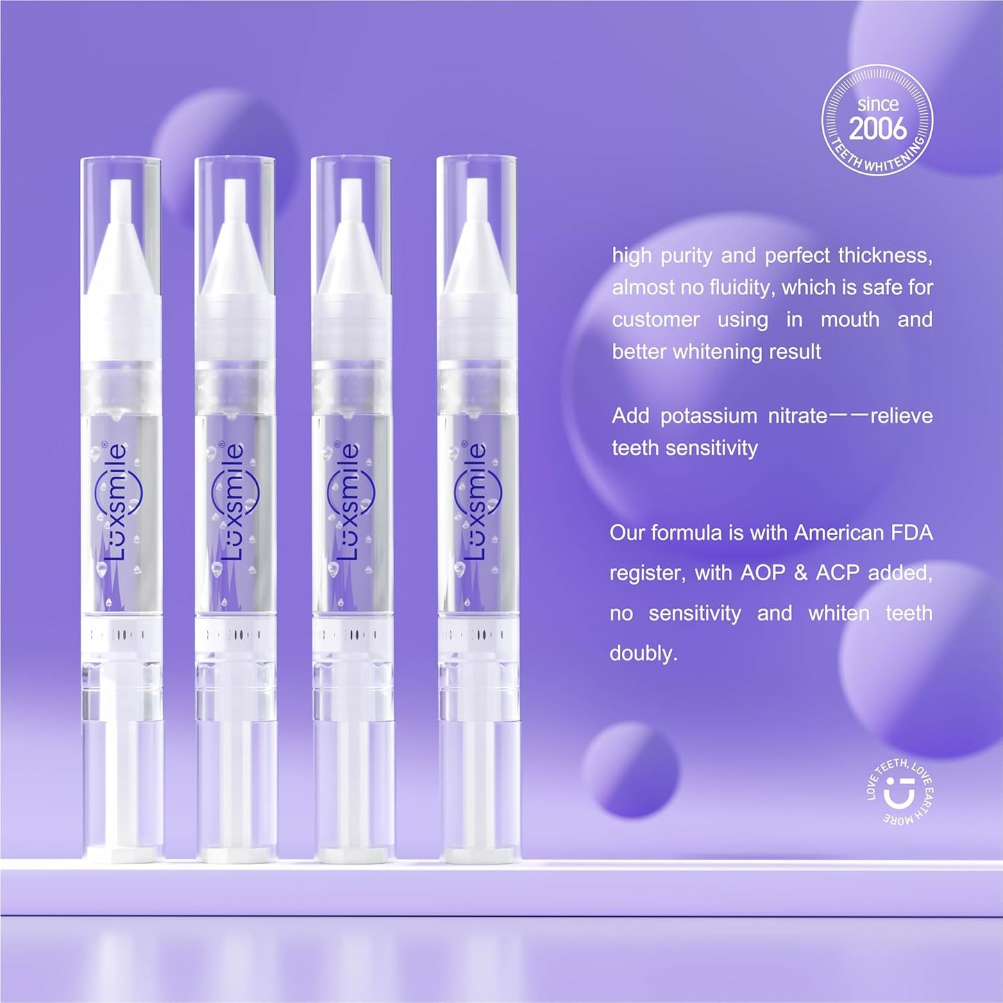 Teeth Whitening Kit with LED Light Pro Teeth Whitener Combo for Efficient Sensitive Teeth Whitening, 4 Teeth Whitening Gel Pens & 2 Mouth Trays