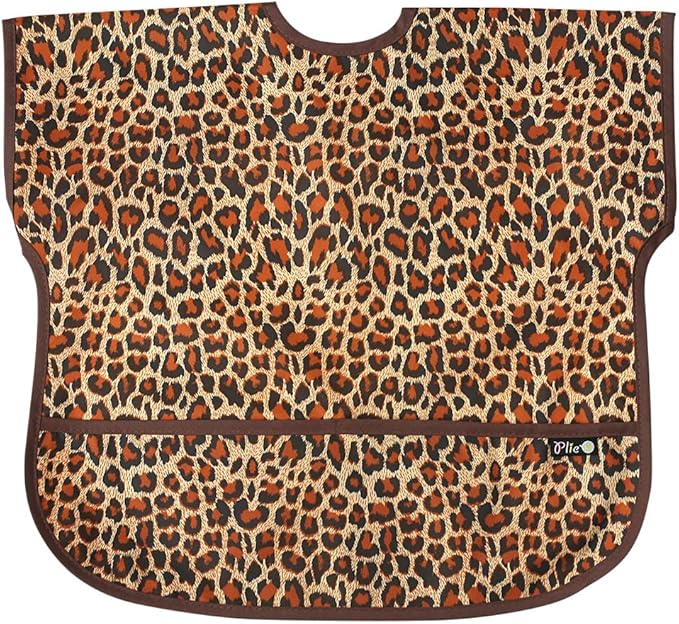 Short Sleeve Waterproof Bib for Toddlers – Easy Clean Feeding Apron for Mealtime, Daycare, Self-Feeding, Lightweight