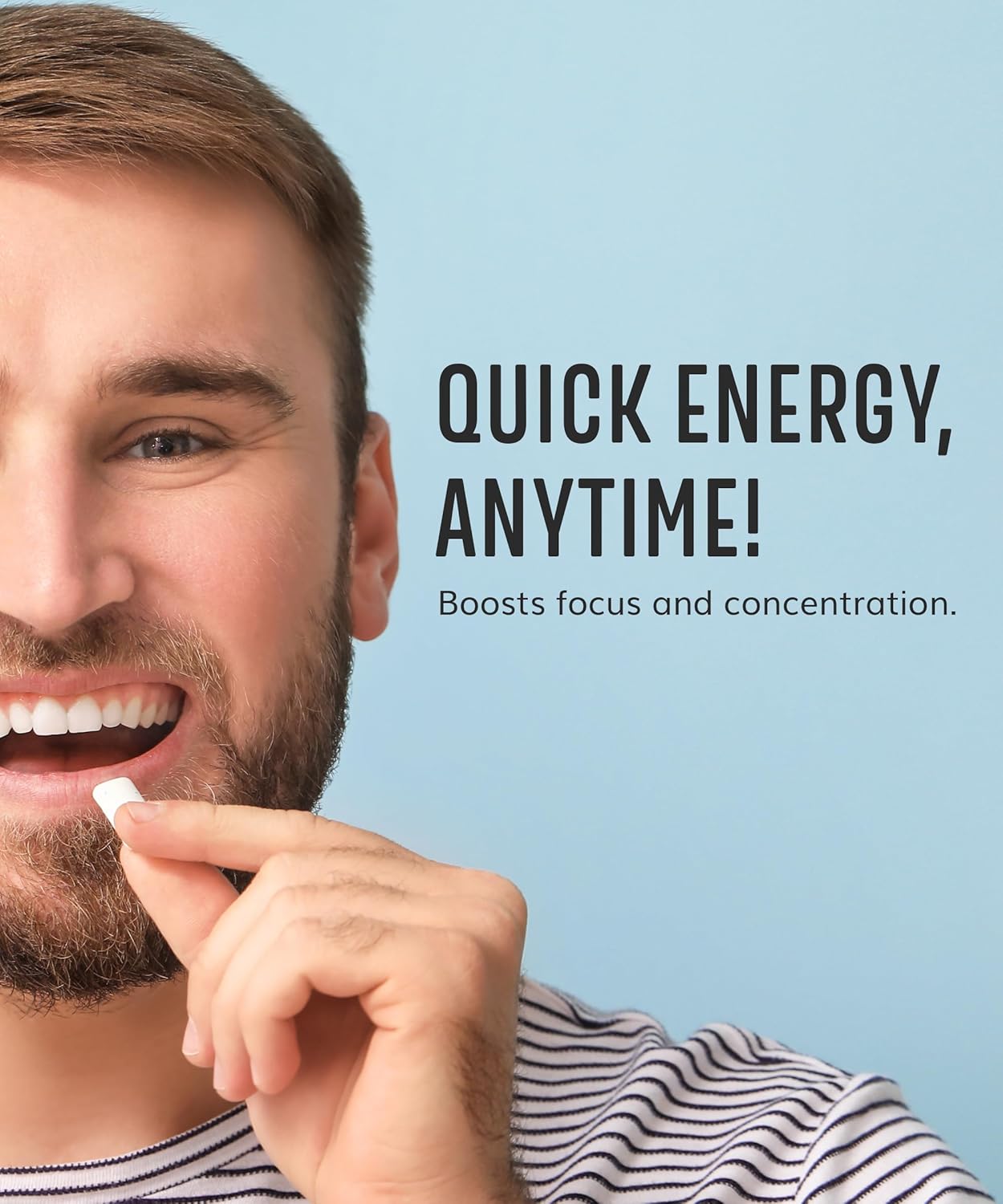 Xylitol Gum Vitamin | Healthy, Sugar Free, Plastic Free, Natural Chewing Gum, Multivitamin A,B6,C & D | Aspartame Free, Boost, Vegan, Gluten Free, Keto | Lemon, 4 pack (56pcs)