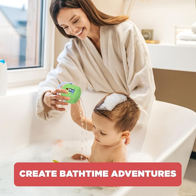 Disney Holiday Winnie The Pooh Bath Toys - 11 pc Bath Value Set, Bath Toys, Finger Puppets, Rinse Cups, Foam Pump, Bath squirters