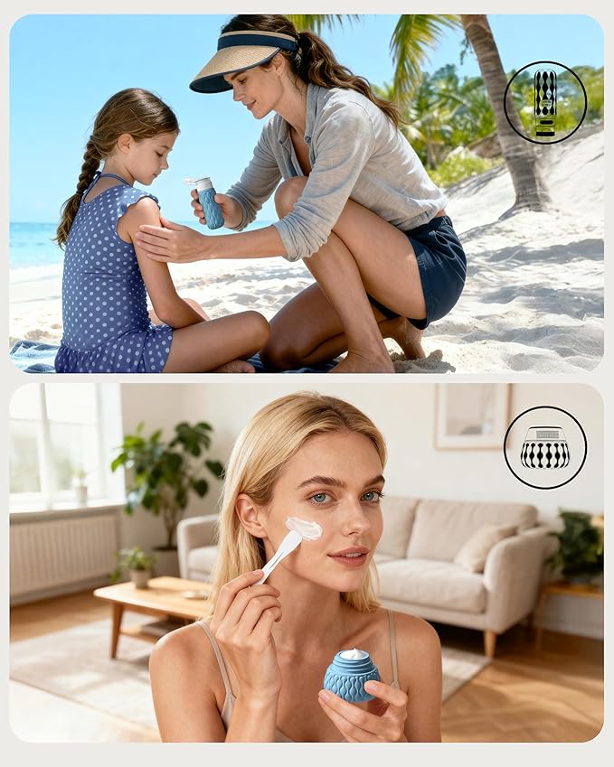 Silicone Travel Bottles for Toiletries 8 Pack Travel Size Toiletries 3.4 oz 1.7 oz, Leakproof Squeeze Travel Size Containers Refillable Cosmetic Jars Set for Shampoo, Conditioner, Creams