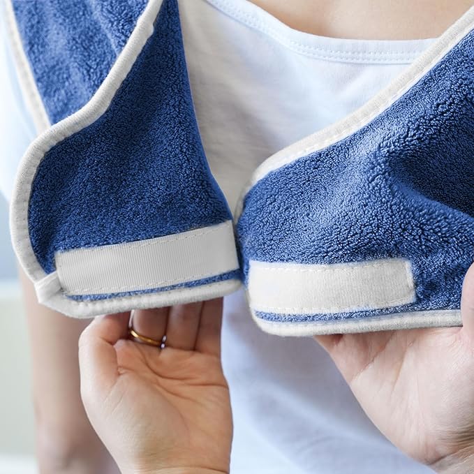 3 Pack Adult Bibs, Microfiber Super Soft Eating Cloth for Adults, Disabled, Adjustable, Dining Clothing Protector