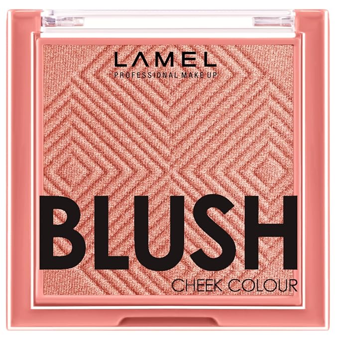 Lamel Blush Cheek Rouge Color Mini - Blendable Natural Blush Powder - Enhances & Defines Shapes & Features - Shading & Contouring Powder - 4 Universal Shades - 402 (Rouge) - 3.8g / 0.13 oz